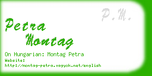 petra montag business card